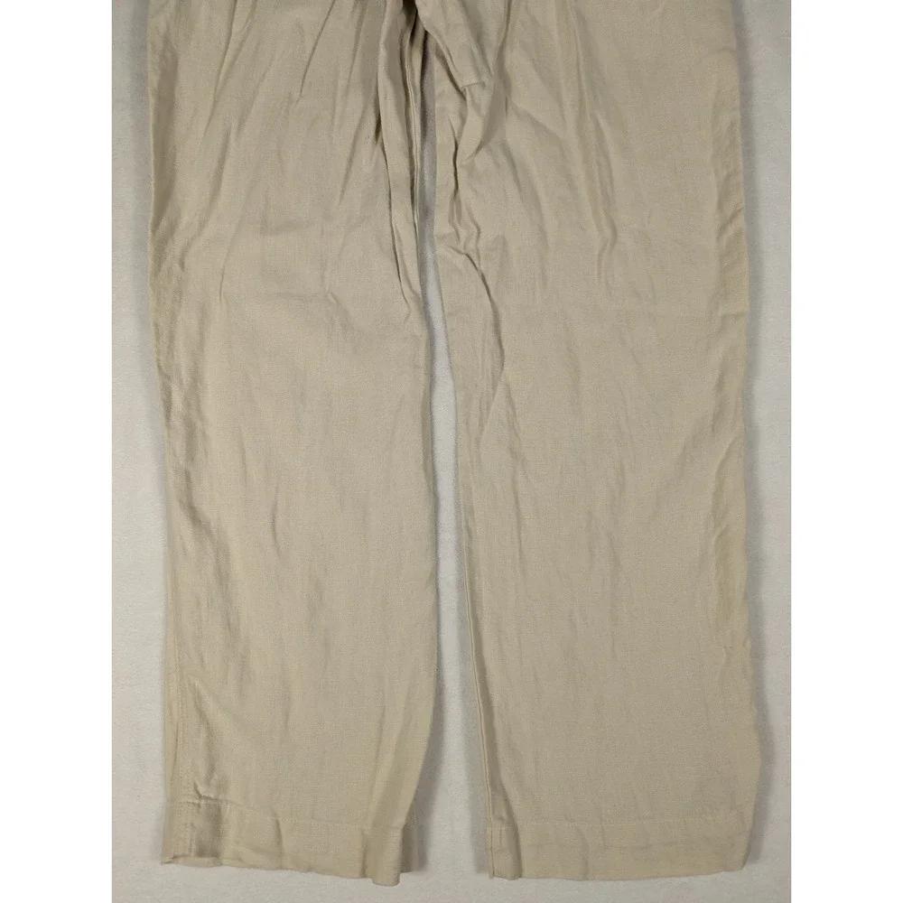 Jos. A. Bank‎ Mens Beige 100% Linen Straight Leg Dress Pants 36W